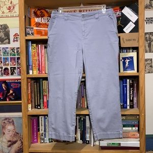 A NEW DAY-women’s light violet STRETCH STRAIGHT CROP High Rise jeans denim